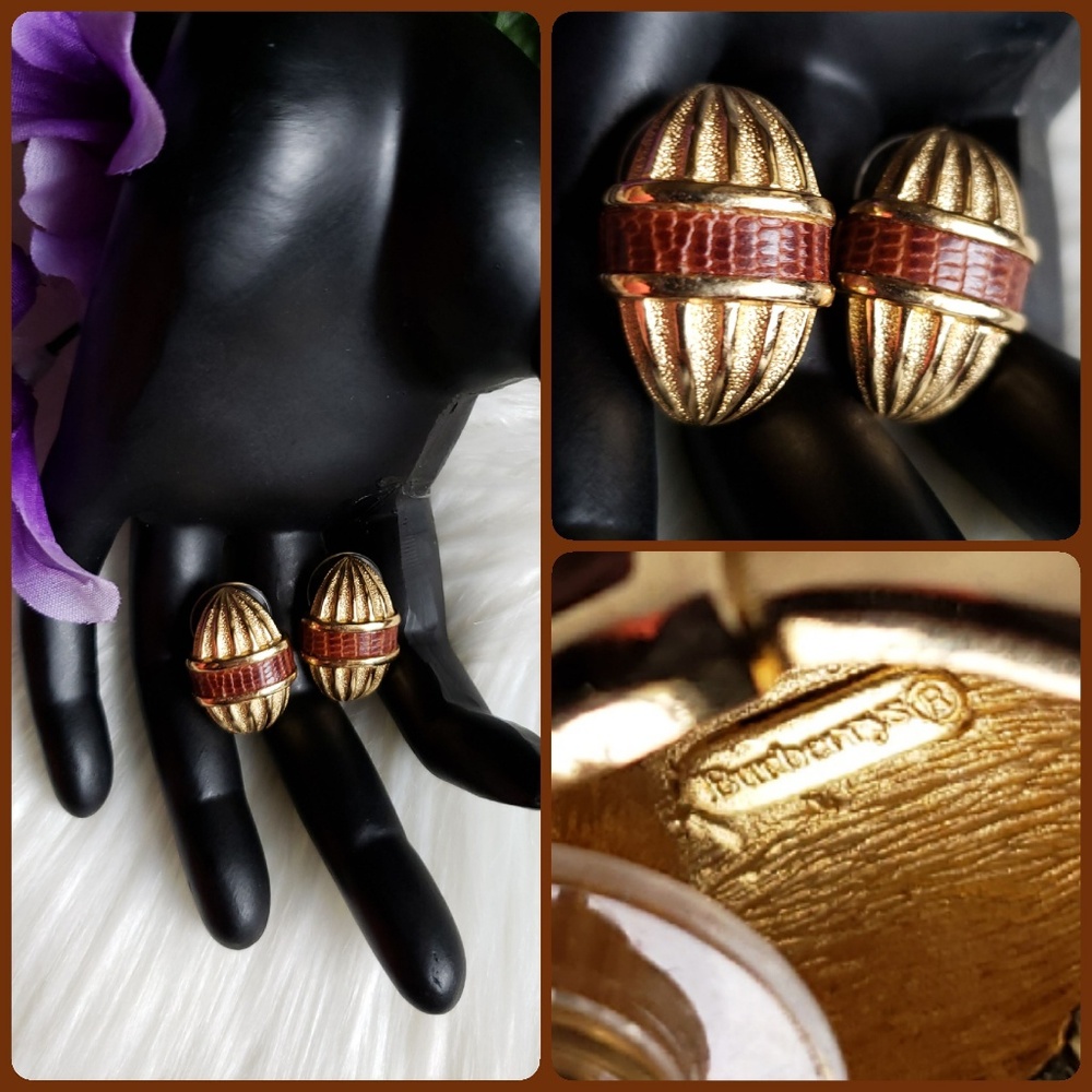 | Rare Vintage Signed Burberry Studs |